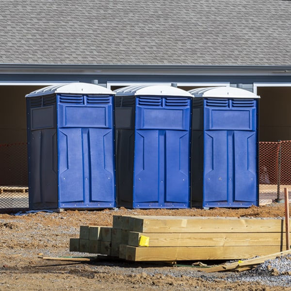 how often are the portable toilets cleaned and serviced during a rental period in Santa Anna